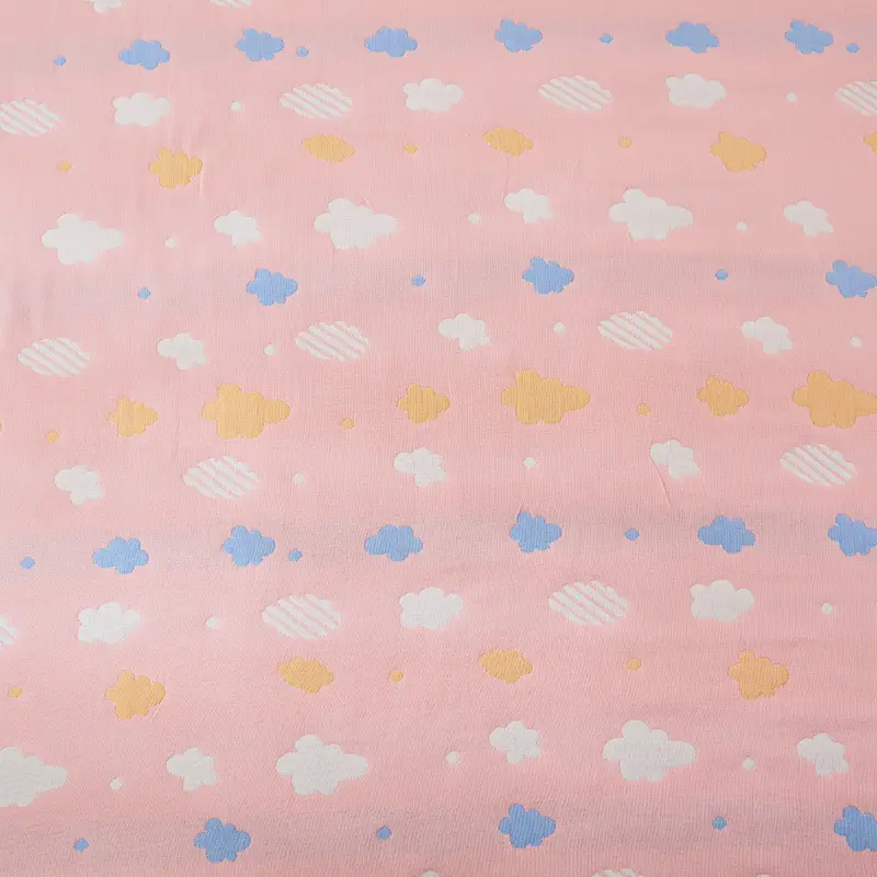 Pink Cotton Gauze Quilt for Baby & Stroller - Image 50