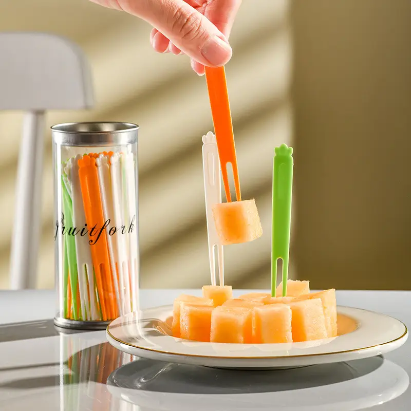 Transparent Fruit Fork Set for Desserts - Image 4
