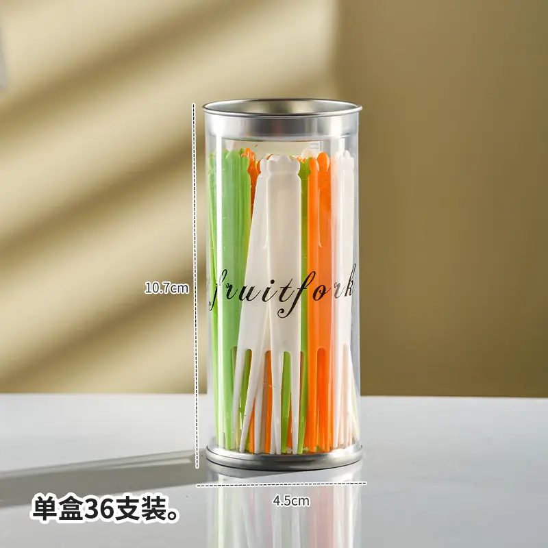 Transparent Fruit Fork Set for Desserts - Image 2