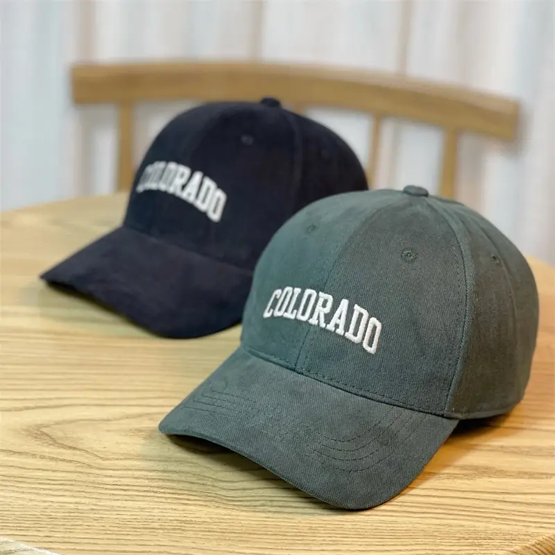 Women 3D Letter Embroidered Baseball Cap Brown - Image 8