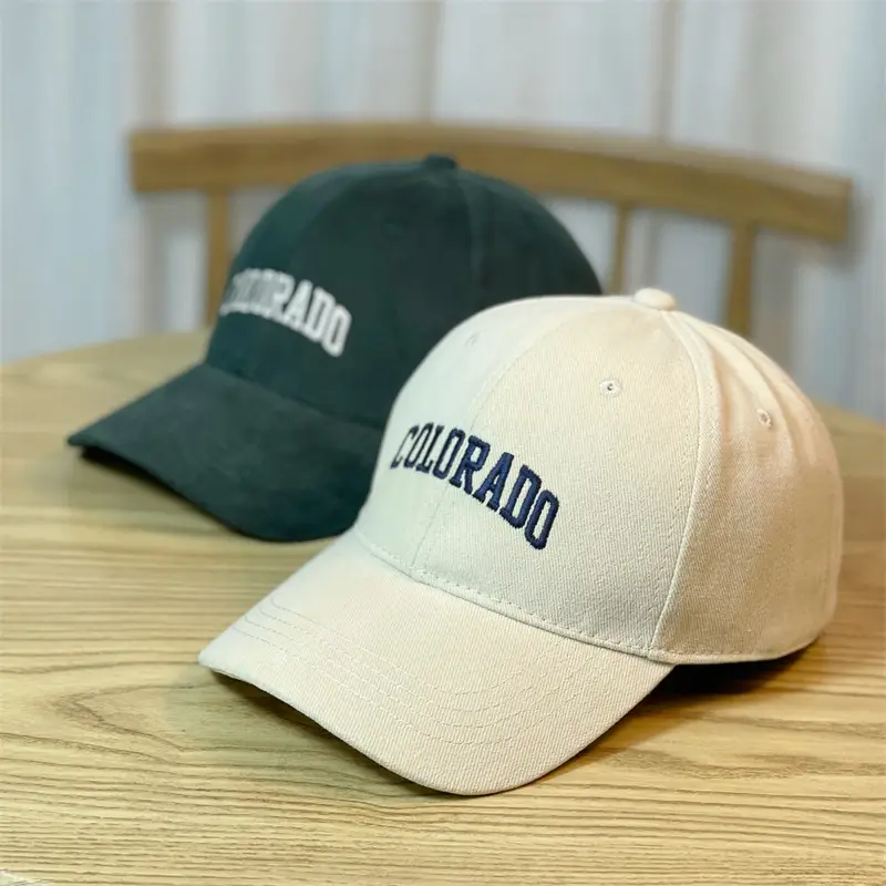 Women 3D Letter Embroidered Baseball Cap Brown - Image 9