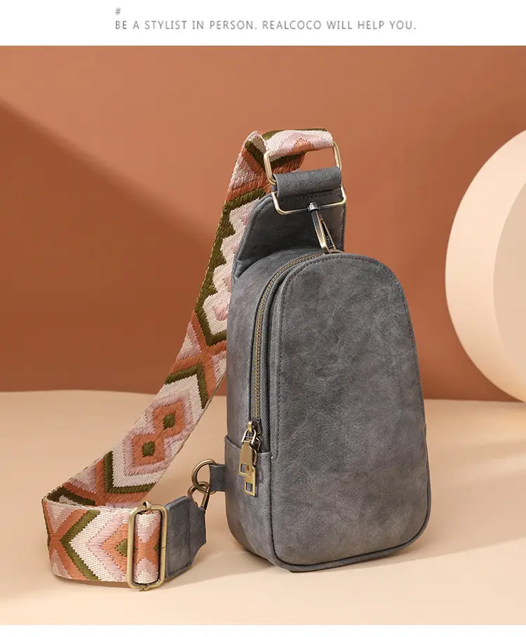 Women Shoulder Bag Grey Suede 2023 Fashion — feature 17
