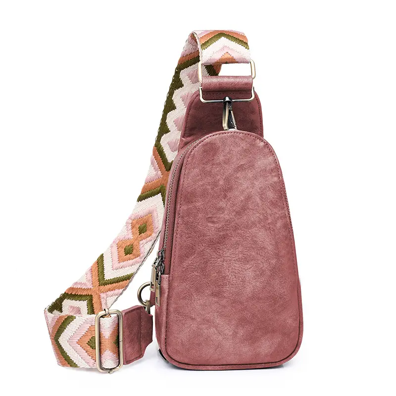 Women Shoulder Bag Grey Suede 2023 Fashion - Image 4