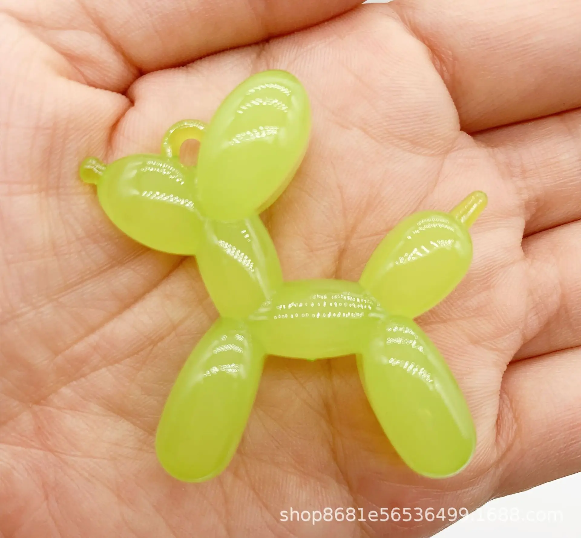 Yellow Acrylic Blast Dog Mobile Phone Pendant - Image 8