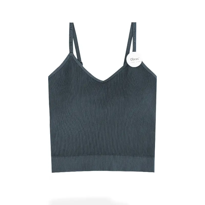 Women's Cream Knitted Striped Camisole Summer Top - Image 10