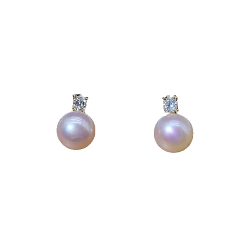 Princess Pearl Earrings for Women 925 Silver