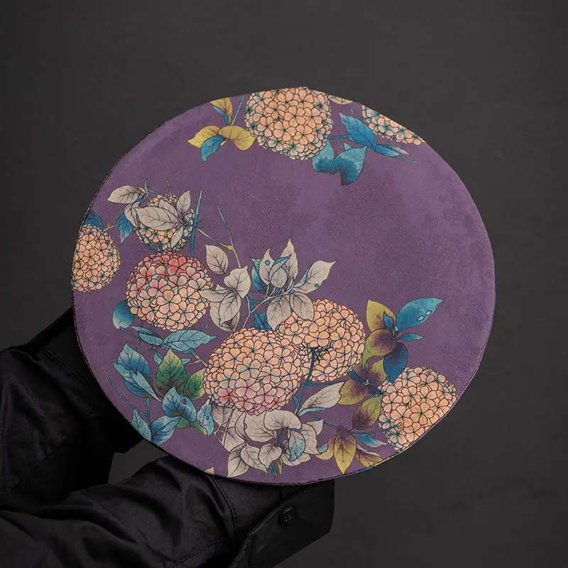 Double-Sided Zen Tea Mat with Floral Design - Image 5