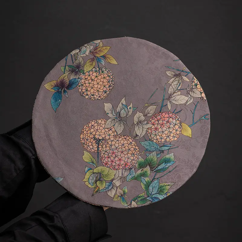 Double-Sided Zen Tea Mat with Floral Design - Image 6