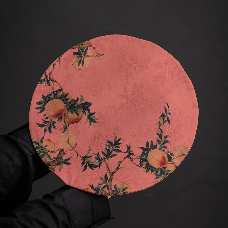 Double-Sided Zen Tea Mat with Floral Design - Image 7