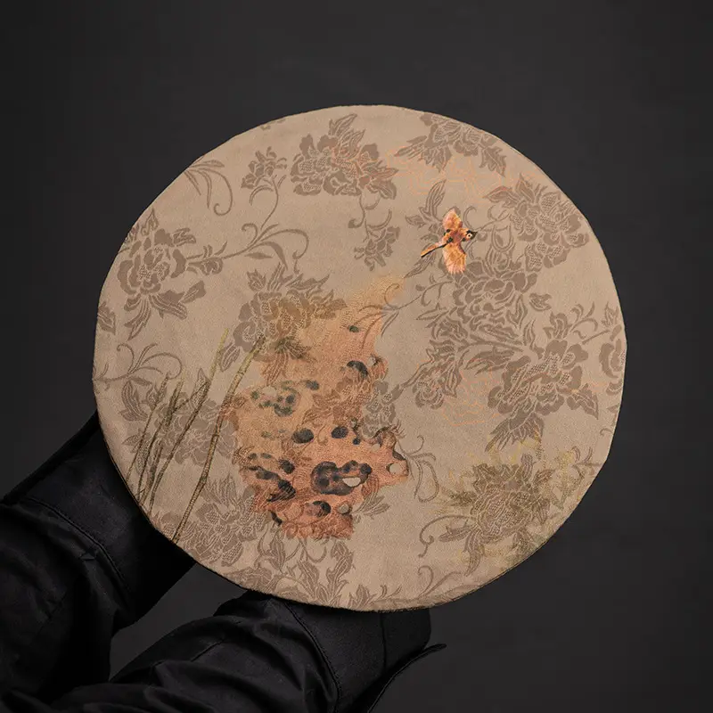 Double-Sided Zen Tea Mat with Floral Design - Image 9