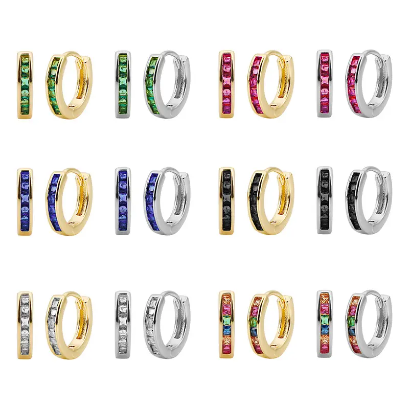 Cross-border Europe & US Micro-Inlaid Zircon Earrings — feature 3