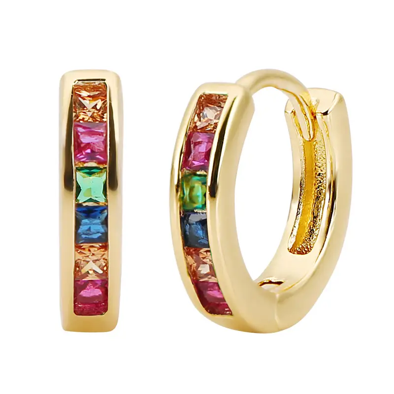 Cross-border Europe & US Micro-Inlaid Zircon Earrings — feature 5