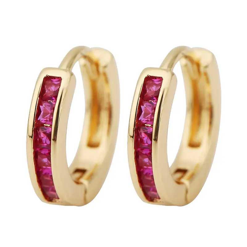 Cross-border Europe & US Micro-Inlaid Zircon Earrings — feature 8