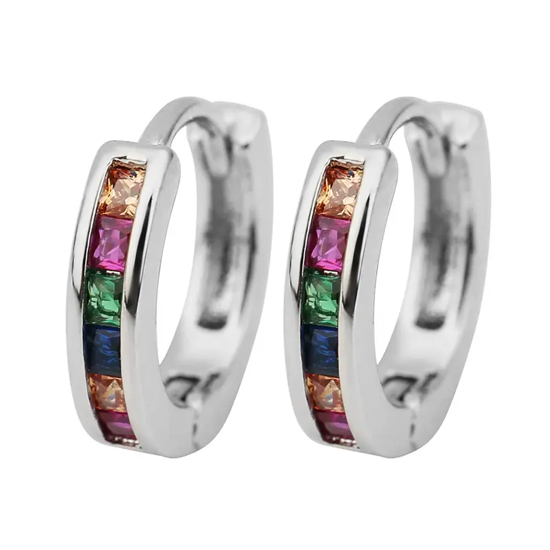 Cross-border Europe & US Micro-Inlaid Zircon Earrings — feature 9