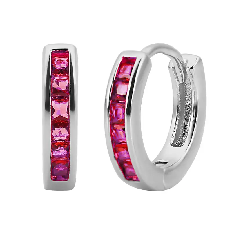 Cross-border Europe & US Micro-Inlaid Zircon Earrings - Image 11