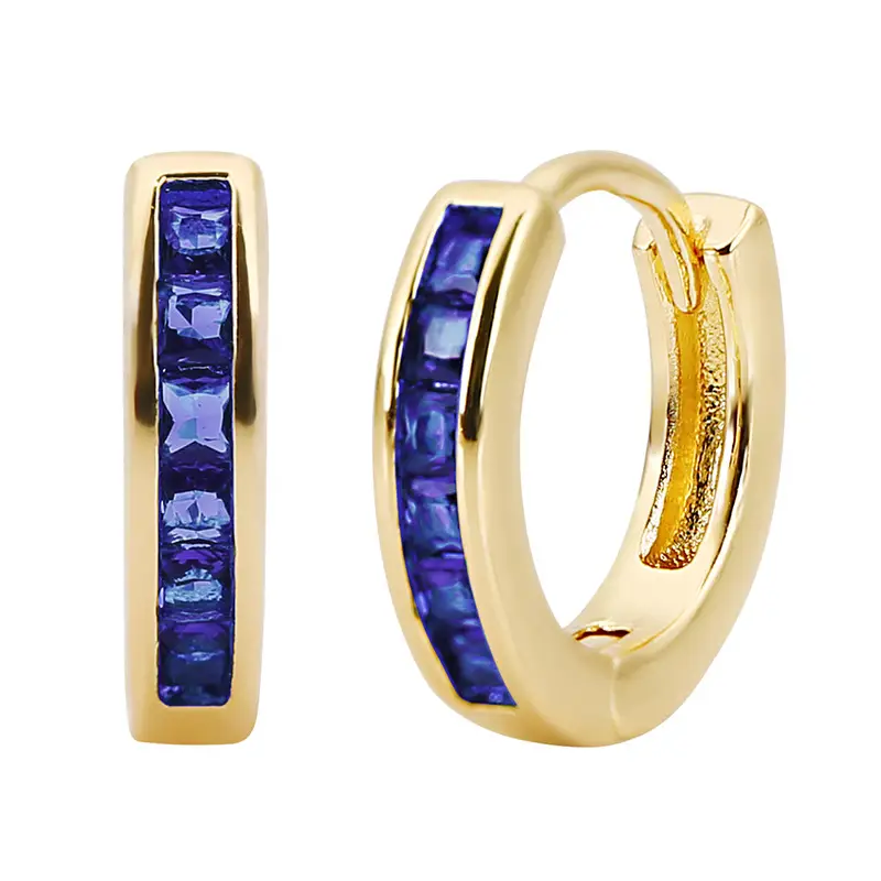 Cross-border Europe & US Micro-Inlaid Zircon Earrings - Image 4