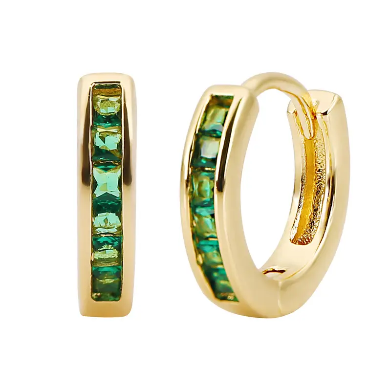 Cross-border Europe & US Micro-Inlaid Zircon Earrings - Image 6