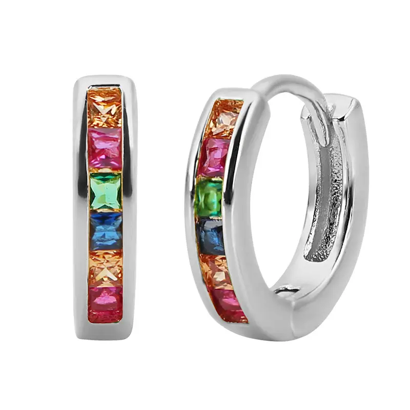 Cross-border Europe & US Micro-Inlaid Zircon Earrings - Image 8