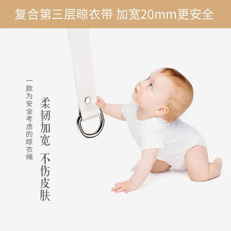 Retractable Invisible Clothesline Belt Buckle for Baby Safety - Image 6