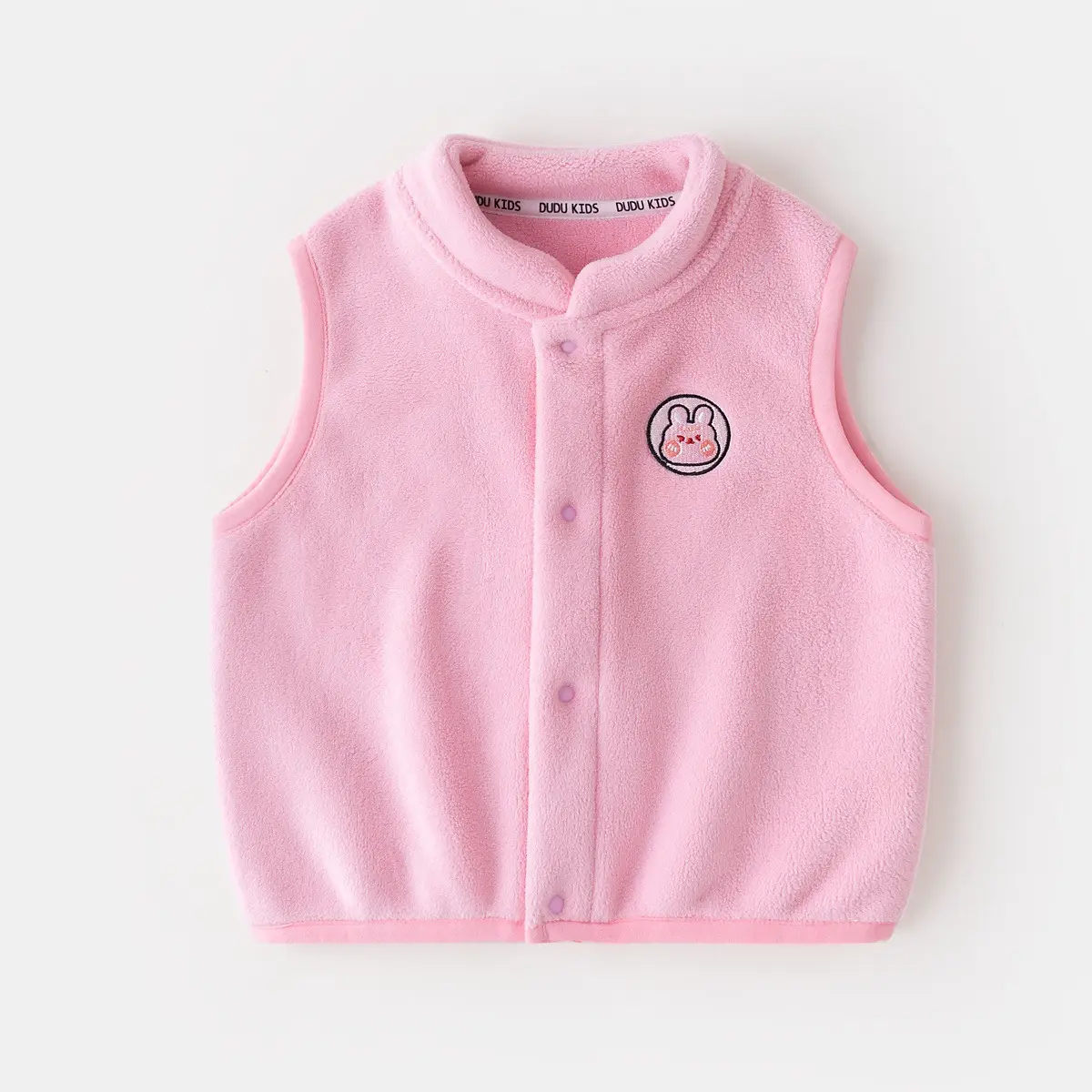 Baby Ollie Fleece Vest Navy Blue Spring Top - Image 6
