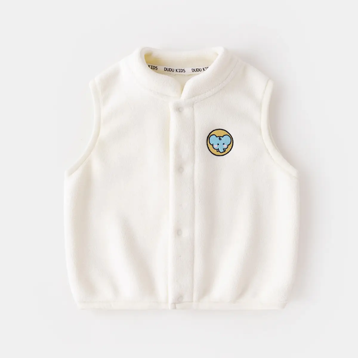 Baby Ollie Fleece Vest Navy Blue Spring Top - Image 9