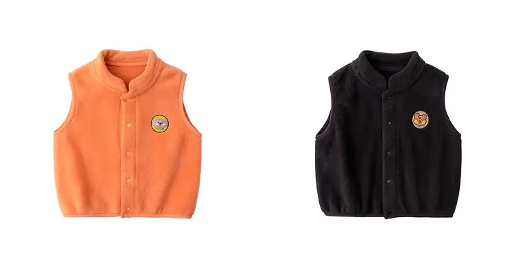 Baby Ollie Fleece Vest Navy Blue Spring Top — feature 28