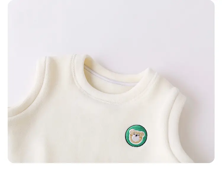 Baby Ollie Fleece Vest Navy Blue Spring Top — feature 54