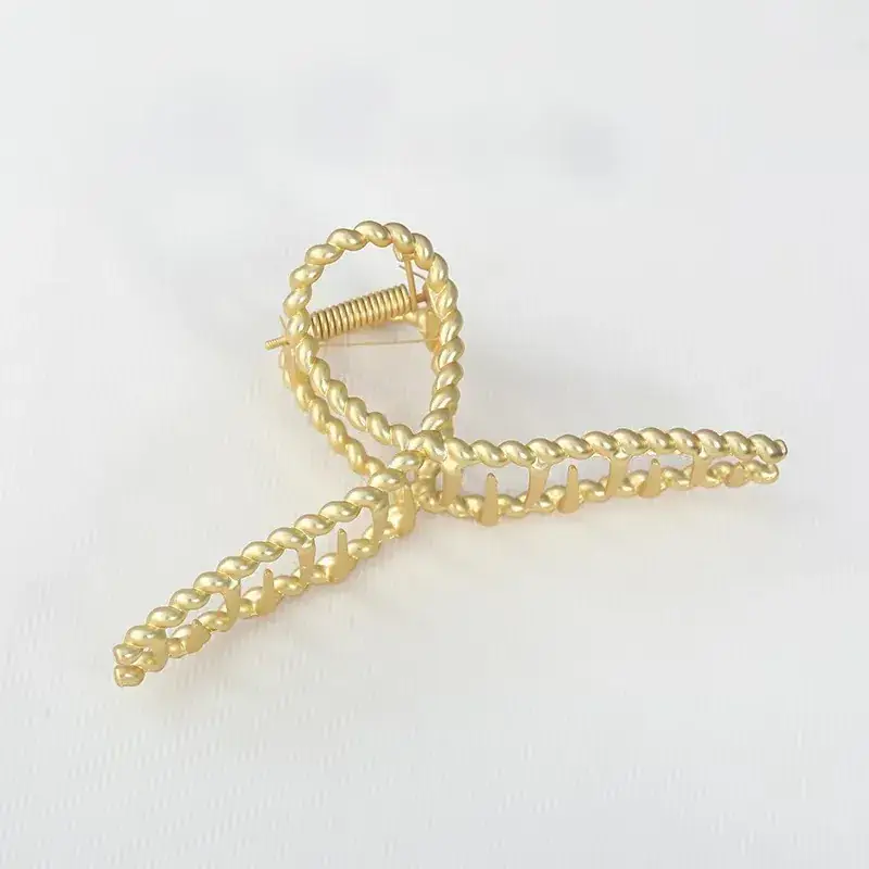 Gold Shark Clip Hair Pin for Women Size 11.5cm - Image 5