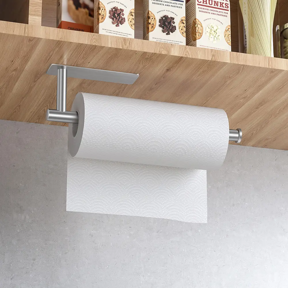 Stainless Steel Cabinet Towel Holder 150mm Large Bathroom Use - Image 4
