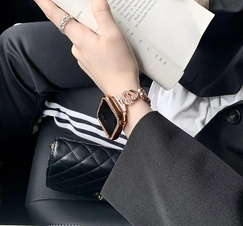 Gold Heart Diamond Watch Strap for Women — feature 25