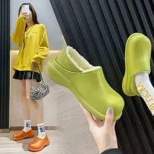 New cotton slippers women's home cartoon cute rabbit shoes non-slip warm home moon shoes detachable thick-soled cotton — feature 25
