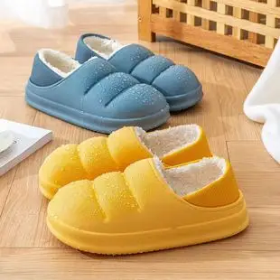 New cotton slippers women's home cartoon cute rabbit shoes non-slip warm home moon shoes detachable thick-soled cotton — feature 27
