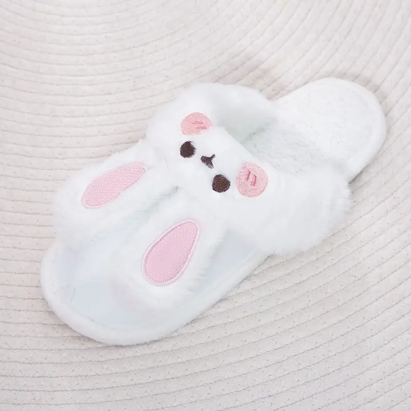 New cotton slippers women's home cartoon cute rabbit shoes non-slip warm home moon shoes detachable thick-soled cotton - Image 5