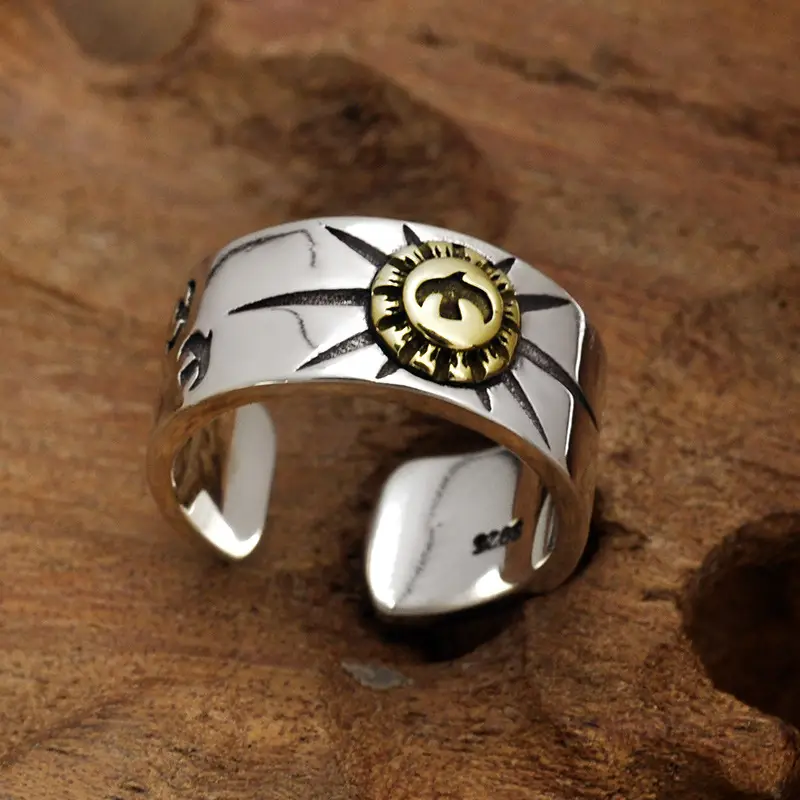S925 Thai Silver Flying Eagle Ring for Men - Image 3