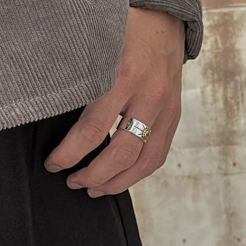 S925 Thai Silver Flying Eagle Ring for Men - Image 5