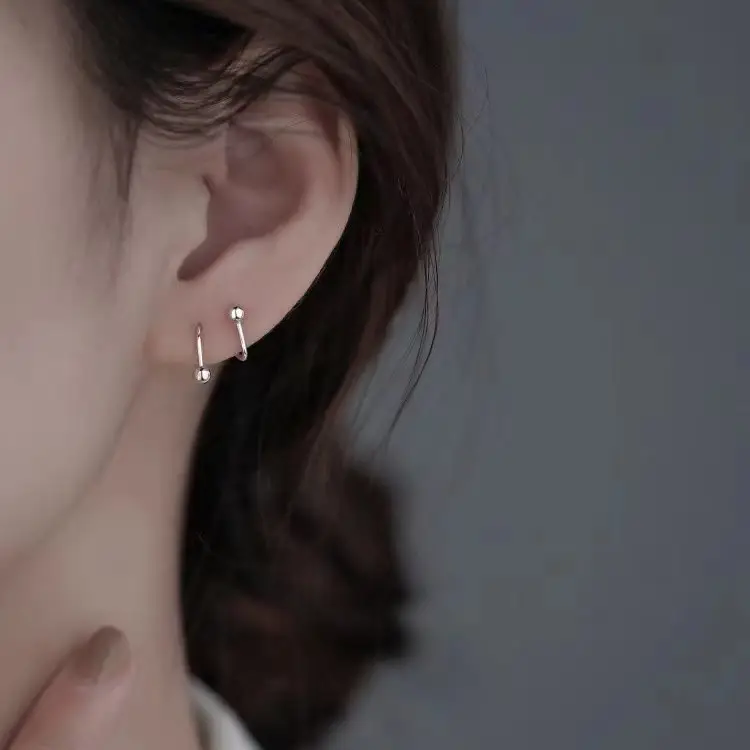 S925 Sterling Silver Heart Star Stud Earrings - Image 6