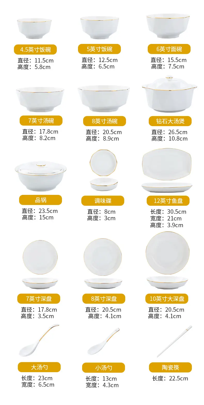 Jingdezhen Ceramic Rice Bowl Gold Handpainted — feature 16