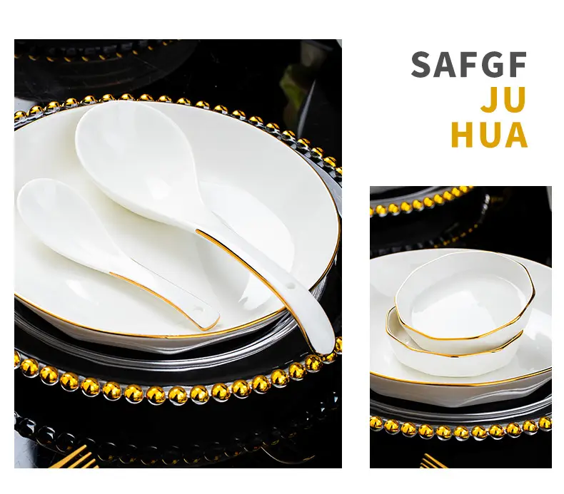 Jingdezhen Ceramic Rice Bowl Gold Handpainted — feature 21