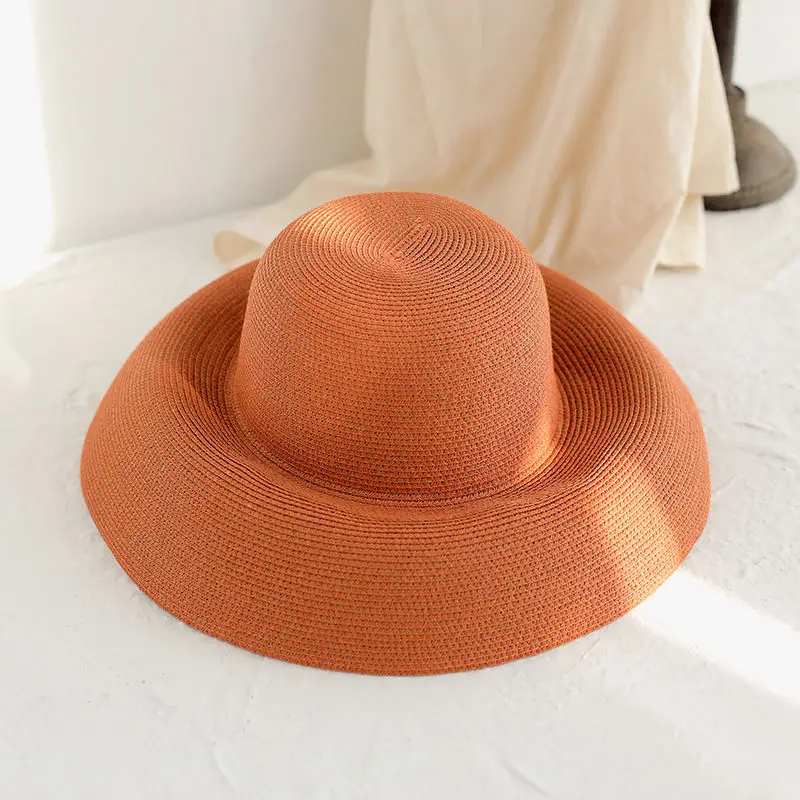 Straw Big Bristle Sun Hat for Women Travel Beach