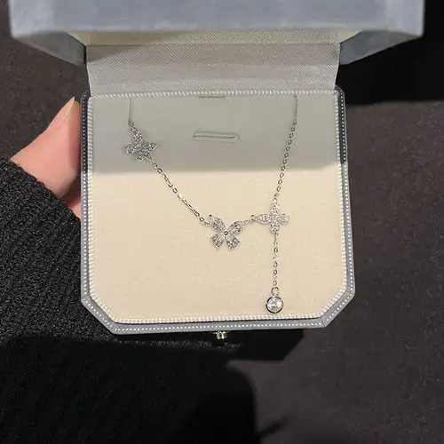 S925 Silver Tassel Pearl Necklace for Women — feature 16