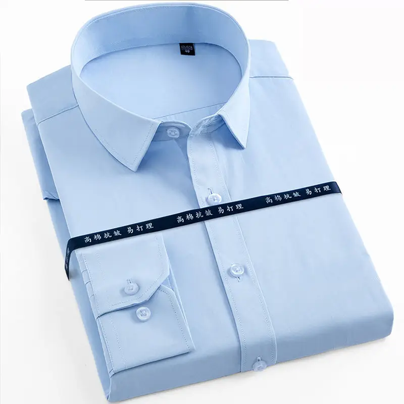 Men's Long Sleeve Cotton-Free Executive Shirt Black