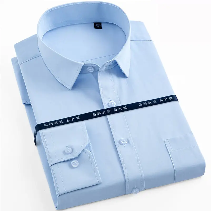 Men's Long Sleeve Cotton-Free Executive Shirt Black