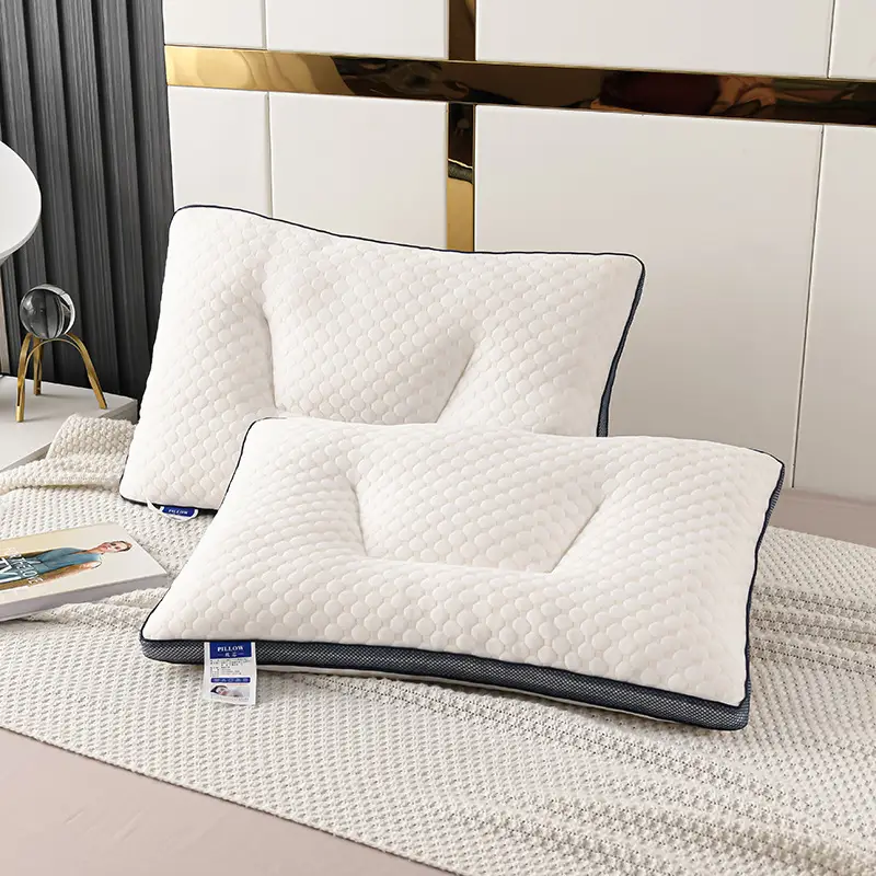 Super soft water cube shaped low pillow