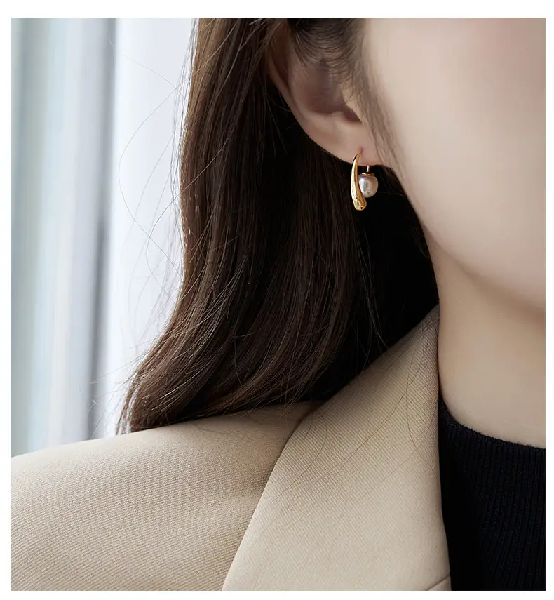 Simple Pearl Earrings Women Korean Style Elegant Two Wear — feature 12