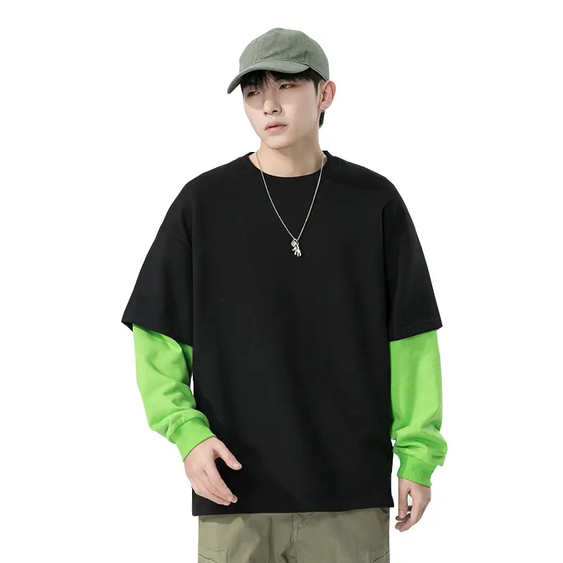 Factory Wholesale Blue Round Neck Sweater for Men - Image 10
