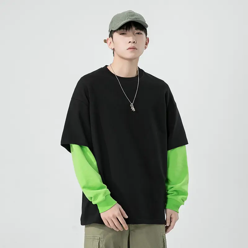 Factory Wholesale Blue Round Neck Sweater for Men - Image 3