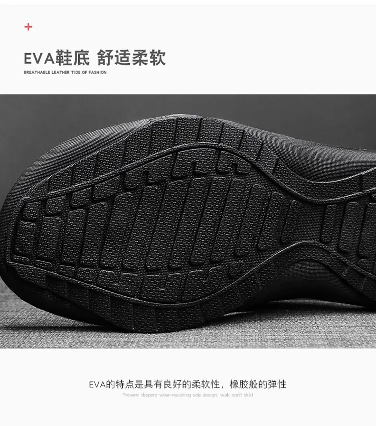 Korean Style Clip Flip Flops for Men Blue Striped — feature 9