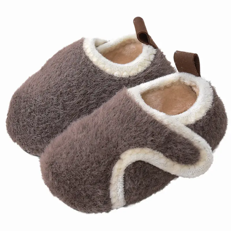 Warm Velvet Baby Socks Non-Slip Velcro