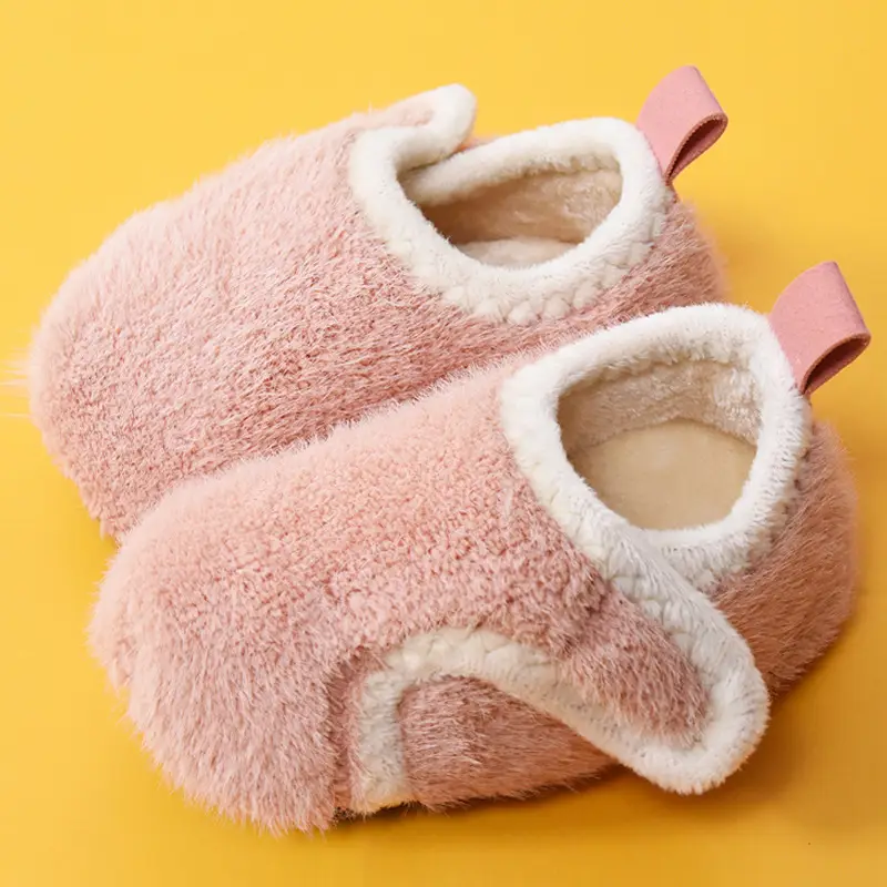 Warm Velvet Baby Socks Non-Slip Velcro