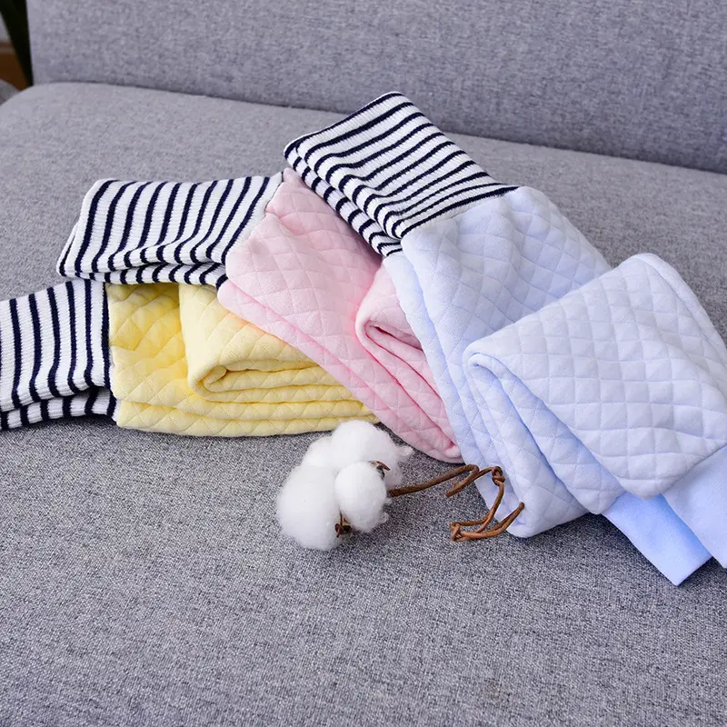 Baby Quilted Belly Pants Open Crotch Warm Winter - Image 5